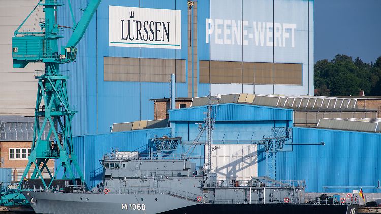 Die Peene-Werft in Wolgast würde damit zukünftig auch zu Rheinmetall gehören.
