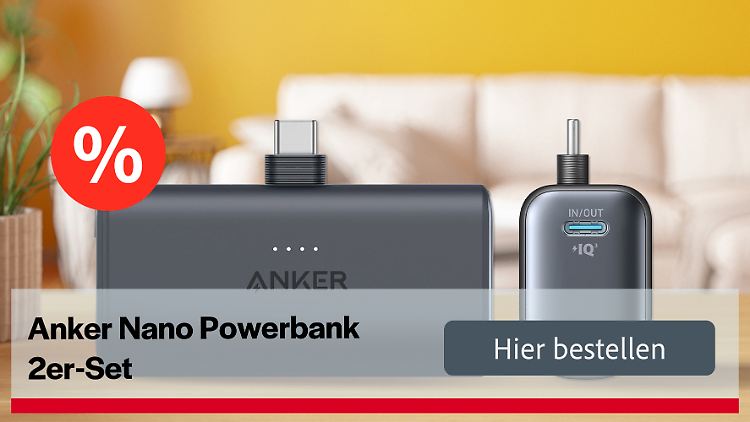 Im Doppel günstiger: Bei Tink gibt es die Nano-Powerbank von Anker im Zweier-Set aktuell besonders günstig.