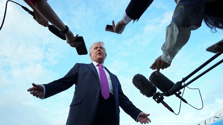 Wer Donald Trump die falschen Fragen stellt, wird abgekanzelt.