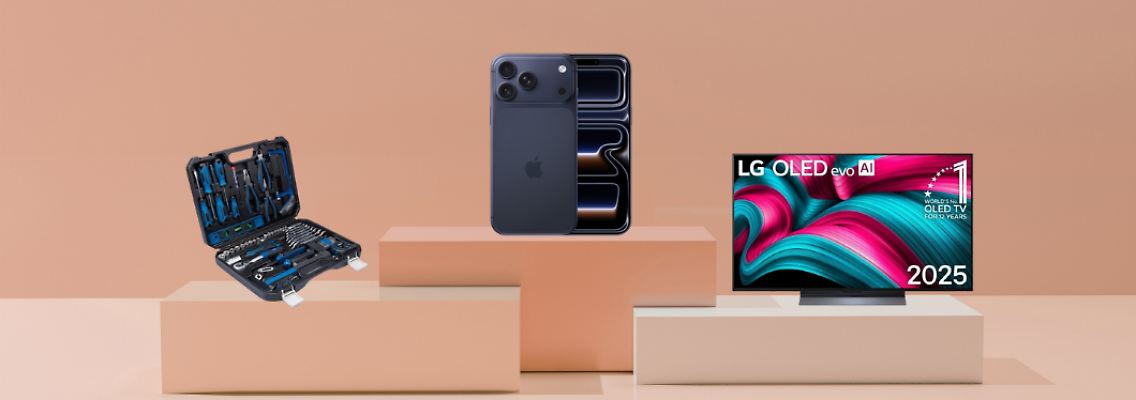 Wir finden täglich die besten Deals für Technik, Werkzeug, Haushaltsgeräte, Tarife & Co.