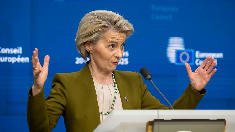 Die EU mobilisiert bis zu 800 Milliarden Euro für Verteidigung, sagt EU-Kommissionspräsidentin Ursula von der Leyen.