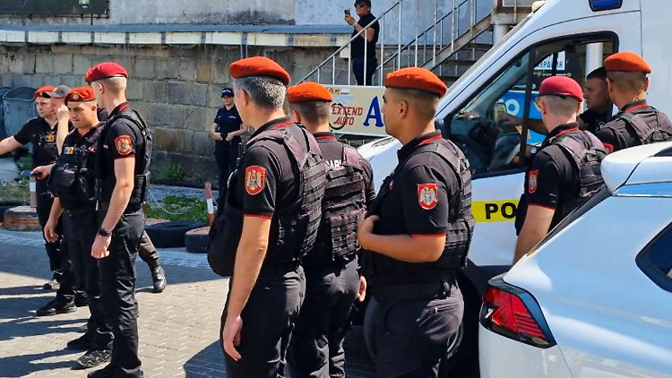 Moldauer Polizisten in der Hauptstadt Chisinau. (Symbolbild)