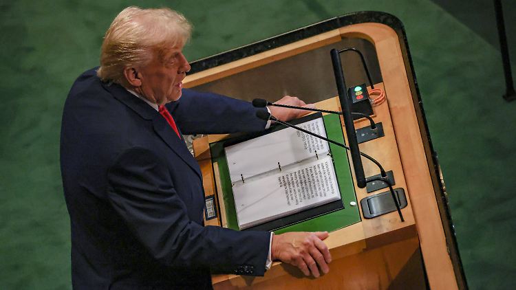 Donald Trump brauchte ziemlich viel Zeit für seine Rede: Sie dauerte über 50 Minuten.
