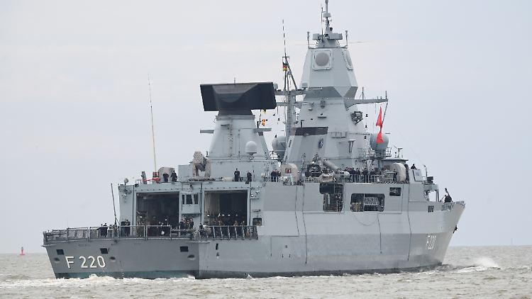 Die Fregatte "Hamburg" soll Ziel der russischen Provokation gewesen sein.