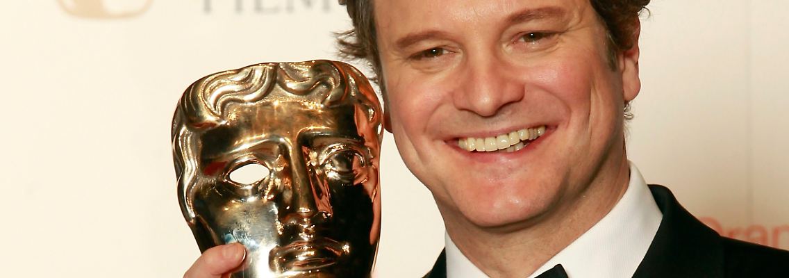 So könnte es weitergehen: Firth mit seinem BAFTA-Award.