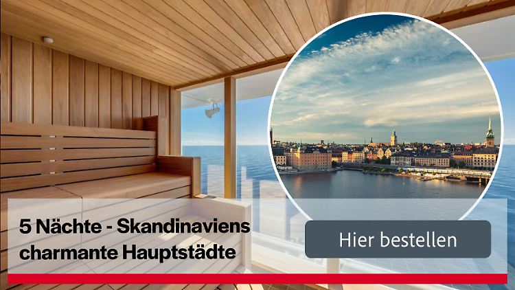Skandinavien entspannt auf dem Meer bereisen: Mein Schiff bietet eine fünftägige Kreuzfahrt von Deutschland aus nach Helsinki und Stockholm an.