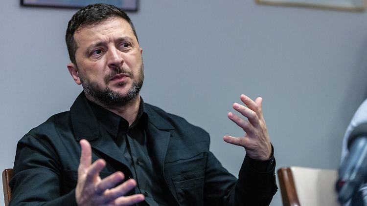 Der ukrainische Präsident Wolodymyr Selenskyj gab ein inhaltsreiches Interview. 