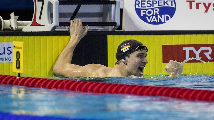 Marius Kusch bei der Schwimm-EM 2017.