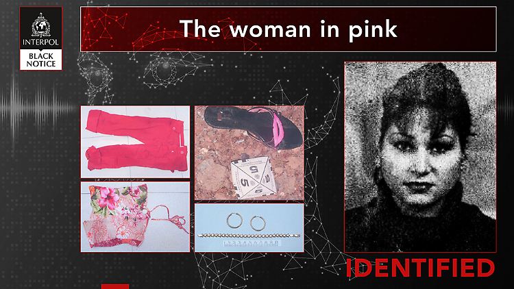Die "Frau in Pink" identifizierte Interpol als Liudmila Zawada.