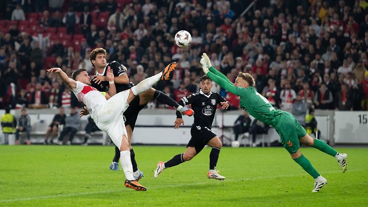 Kapitän Ermedin Demirovic führte den VfB zum Sieg.