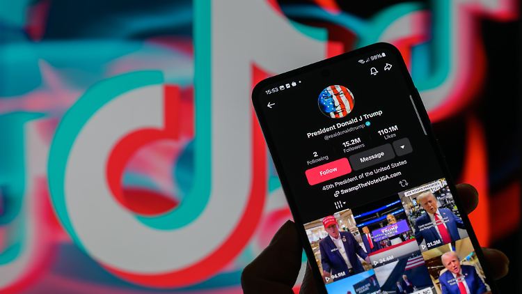 Nach seinem Amtsantritt verschob Trump immer wieder das Verbot der App, die vom in China ansässigen Konzern Bytedance betrieben wird.