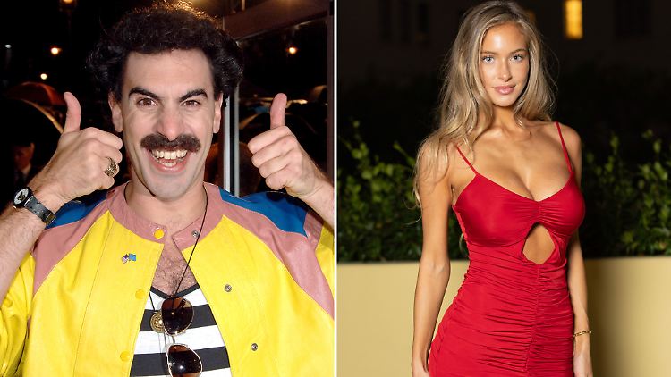 Geht da was? "Borat" alias Sacha Baron Cohen und Hannah Palmer.