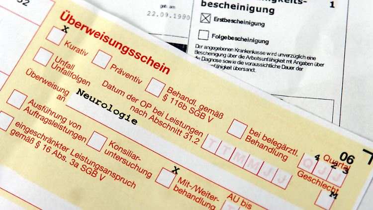 Der Überweisungsschein soll künftig nicht mehr ausgedruckt werden.