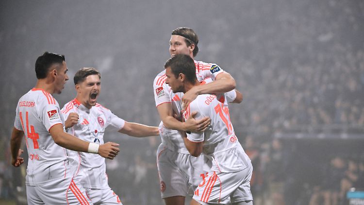 Große Erleichterung bei Fortuna Düsseldorf.