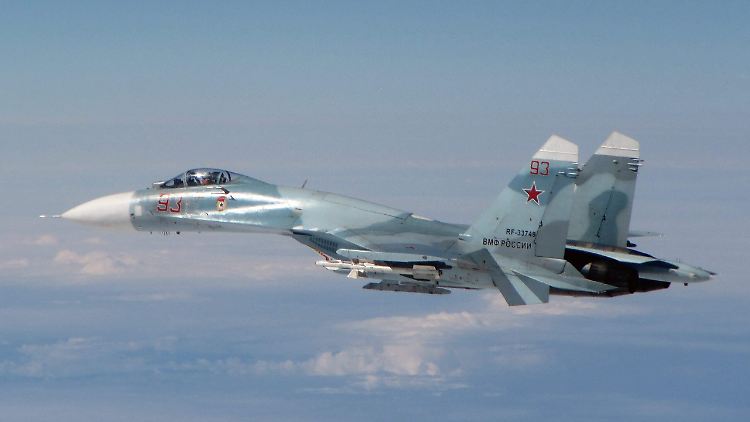 Ein russischer Su-27 Flanker. (Archivbild)