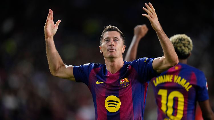 Robert Lewandowski traf und scheiterte spektakulär.