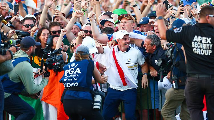 Große Freude bei Rory McIlroy und Europa. Auf dem Weg dorthin geht es nicht immer sachlich und fair zu.