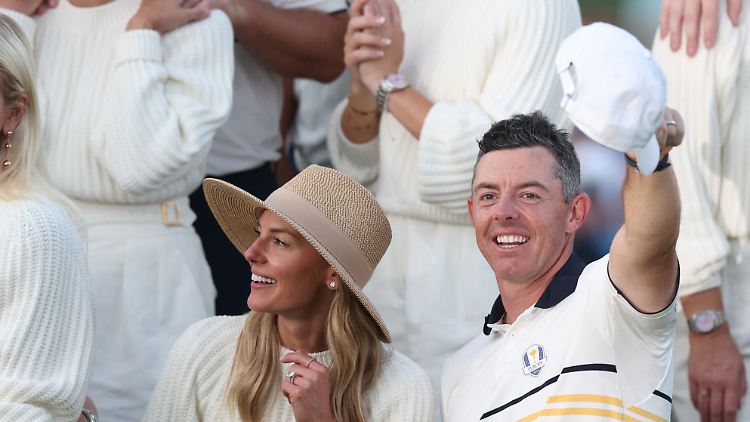 Rory McIlroy und seine Ehefrau Erica Stoll hatten am Ende viel zu feiern.