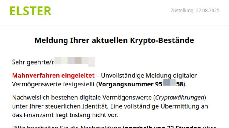Kriminelle versenden täuschend echte Nachrichten, um Kryptowährungen zu stehlen.