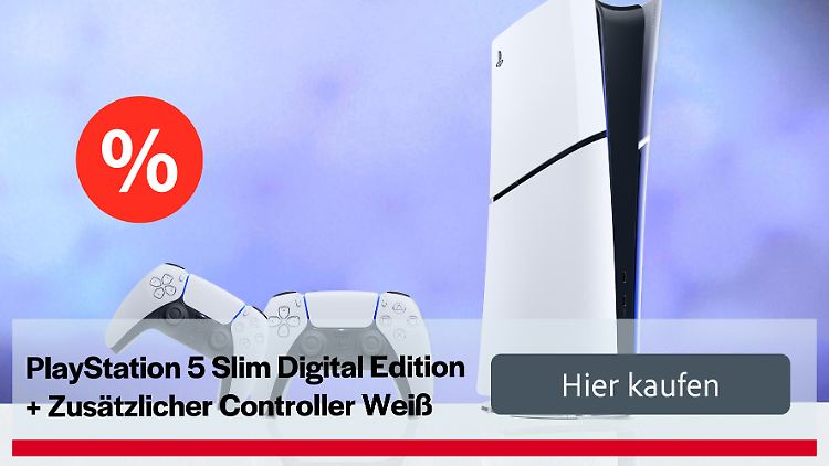 Unter 450 Euro: Bei Coolblue gibt es die PlayStation 5 in der Slim-Edition mit zwei Controllern zum starken Preis.