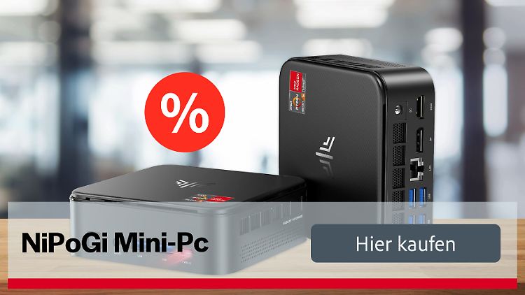 Kleine Kraftpakete zum kleinen Preis: Mini-PCs von Nipogi sind mit ntv.de-Rabatt-Code aktuell besonders günstig.