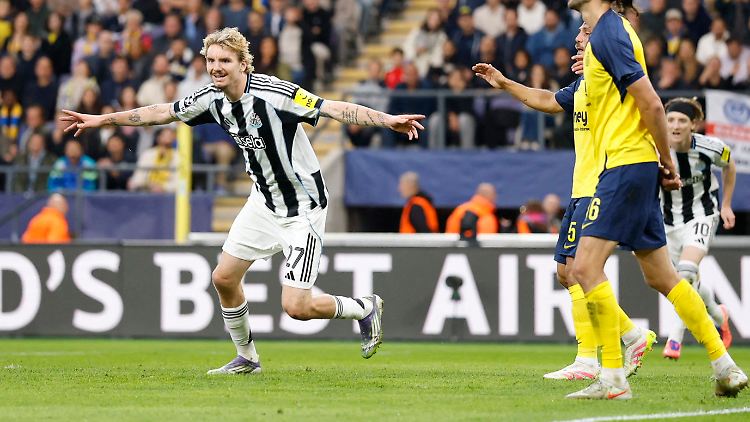 Nick Woltemade traf erstmals in der Champions League.