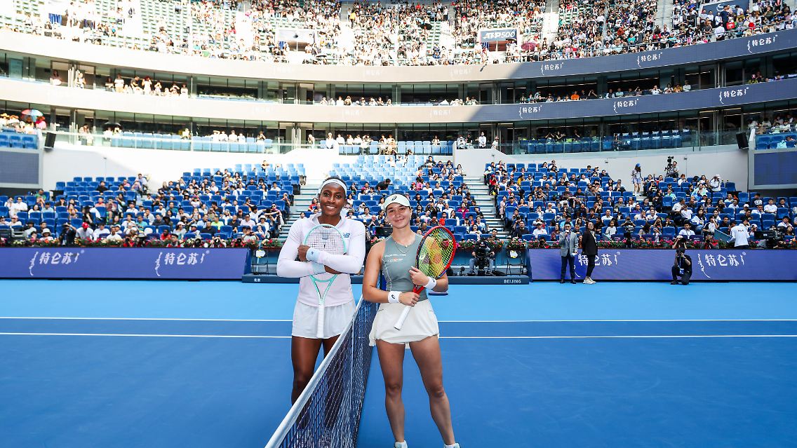 Gauff und Lys (r.) in Peking.