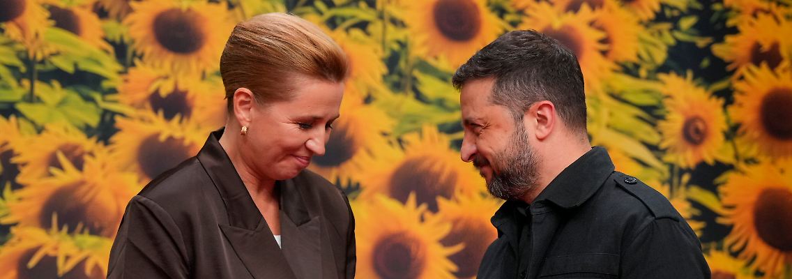 EPG-Gipfel: Dänemarks Regierungschefin Mette Frederiksen empfängt den ukrainischen Präsidenten Wolodymyr Selenskyj in Kopenhagen.