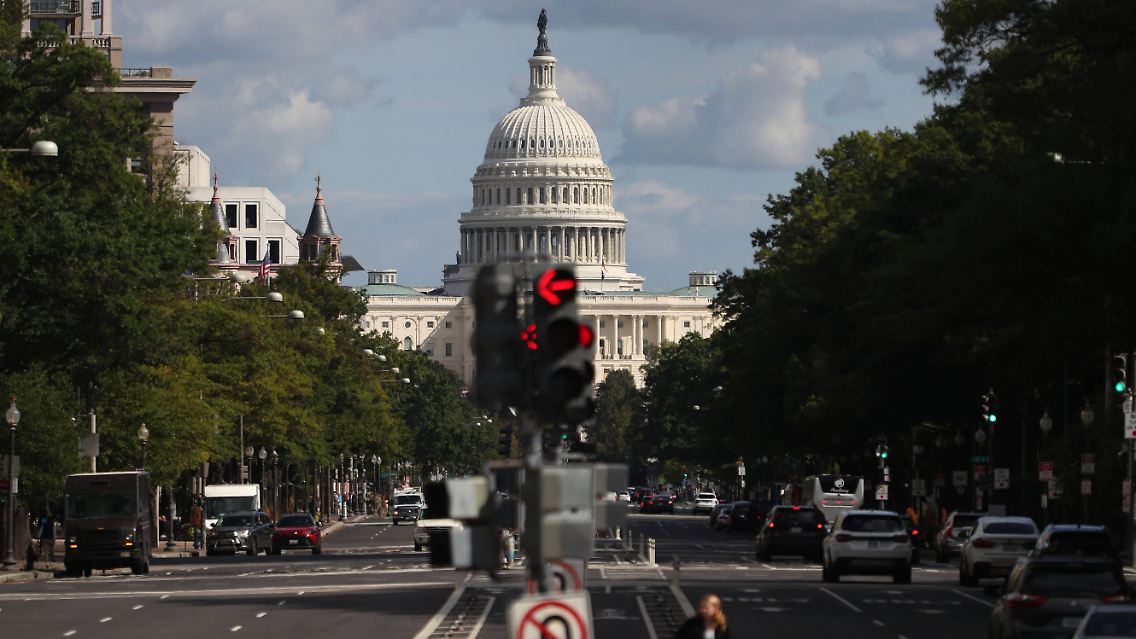 Blick auf das Kapitol in Washington.