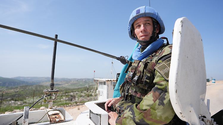 Ein irischer Unifil-Soldat im Libanon. 