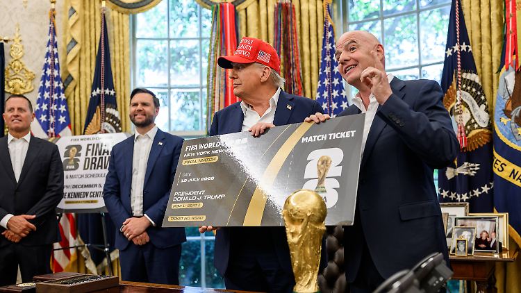 Donald Trump hat sein Ticket für das WM-Finale bereits.