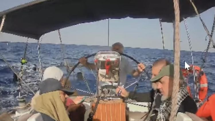Aufnahmen vom Schiff "Marinette" im Mittelmeer.