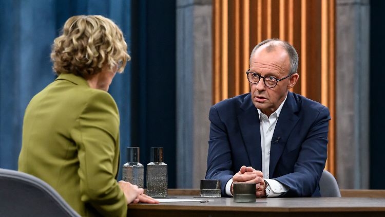 Das Bürgergeld wird gestrichen, jedenfalls der Name, kündigt Kanzler Merz bei Carmen Miosga an.
