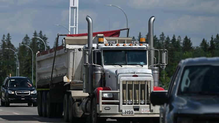 Ein Lastwagen des US-Herstellers Peterbilt: Die Zölle sollen angeblich für die nationale Sicherheit nötig sein. 
