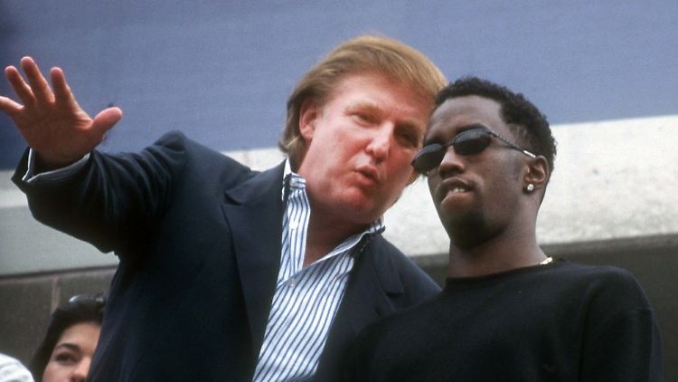 Früher haben sie sich mal gut verstanden: Donald Trump (l.) und Sean Combs (Foto aus dem Jahr 1997).