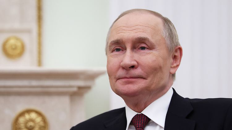 Der russische Präsident Wladimir Putin nimmt an einem Treffen mit dem armenischen Ministerpräsident Paschinjan im Senatspalast des Kremls teil. 