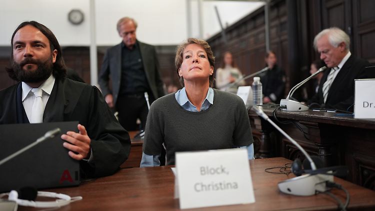 Christina Block muss sich in Hamburg unter anderem wegen gewaltsamer Kindesentziehung verantworten. 