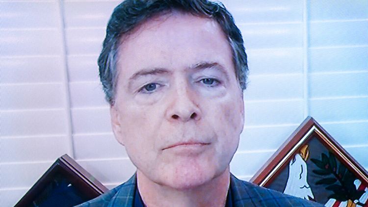 Comey ist bei einer Anhörung Ende September via Video zugeschaltet. 
