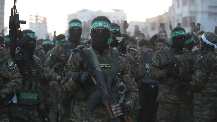 Kämpfer der Al-Qassam Brigaden der Hamas.