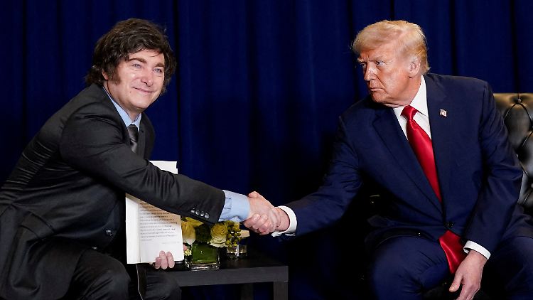 Javier Milei bedankt sich bei Donald Trump "für die Vision und entschlossene Führung" der USA.