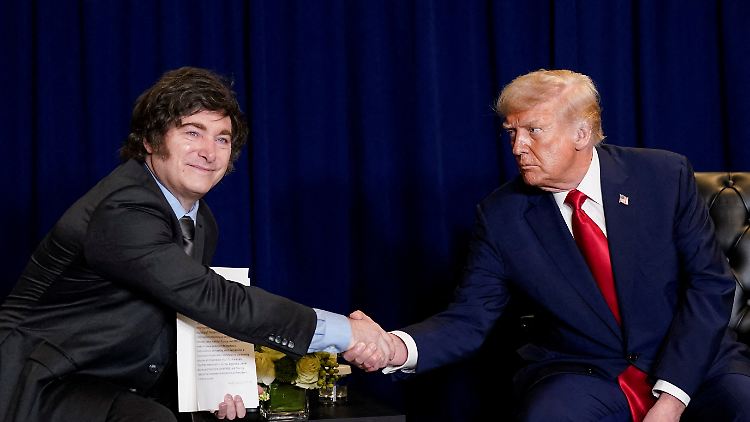 Javier Mileis wichtigster Verbündeter: US-Präsident Donald Trump