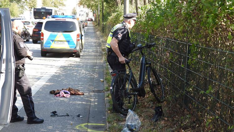 Hier ist es passiert – ein Bild vom Unfallort in Hamburg.
