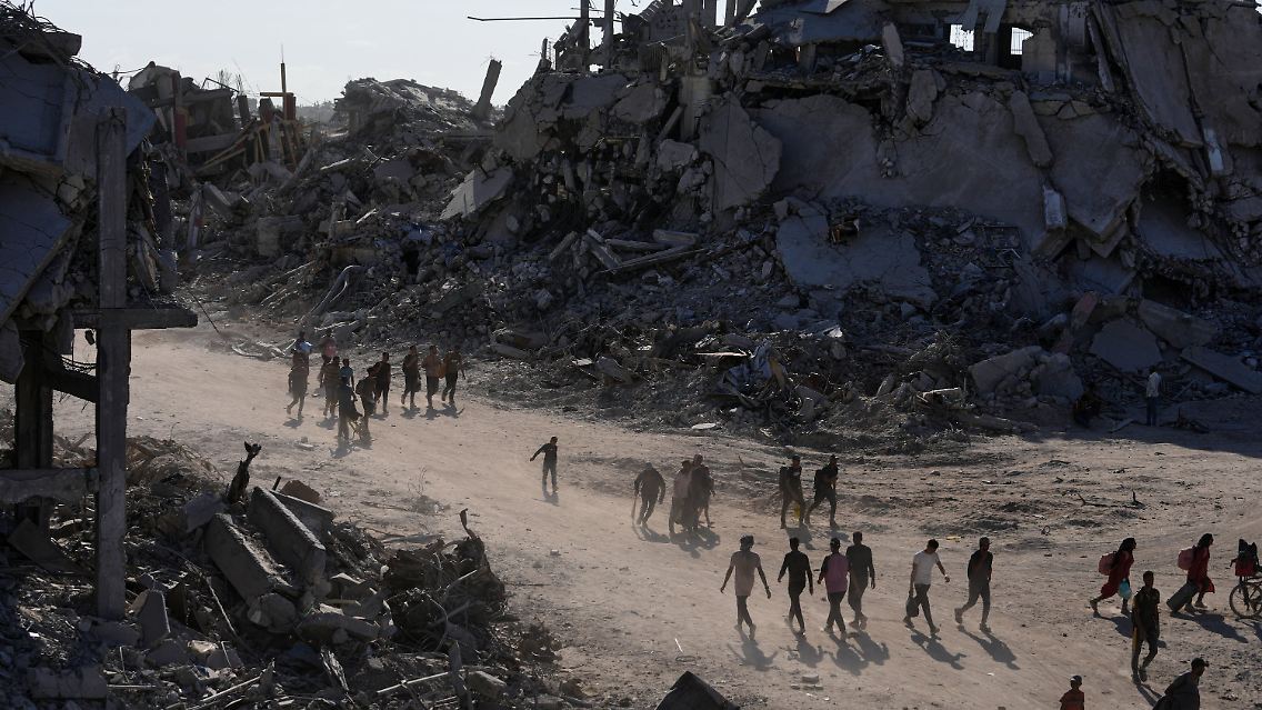 Nichts als Trümmer im Gazastreifen: Die Palästinenserinnen und Palästinenser erkennen sicherlich ihr Zuhause nicht mehr wieder.