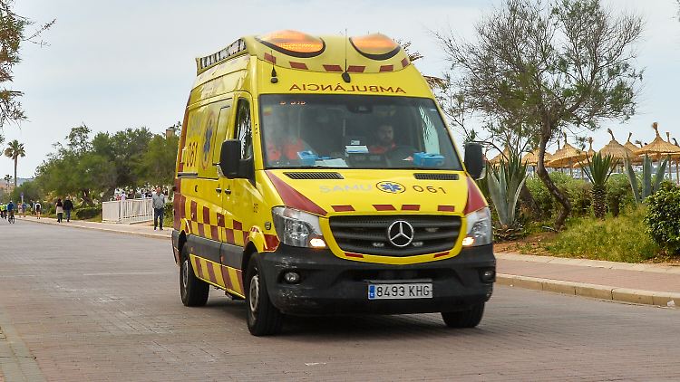 Ein Rettungswagen auf Mallorca.