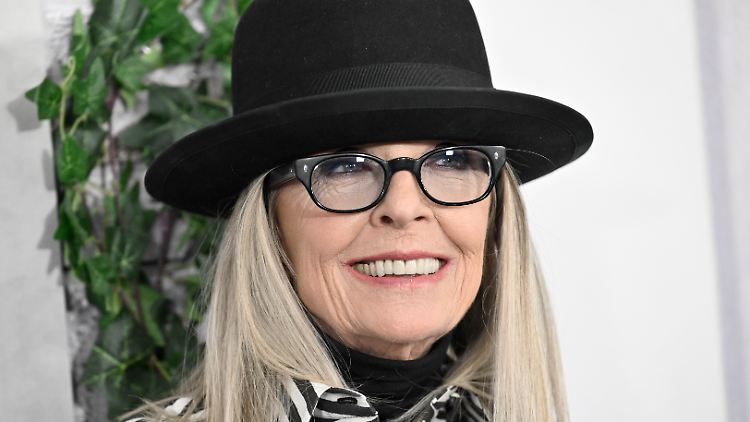 Selten sah man Diane Keaton ohne Hut. 