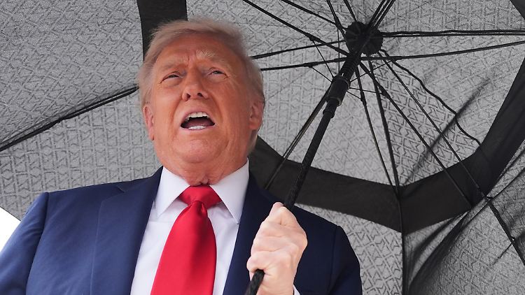 Trump auf dem Weg in den Nahen Osten. 