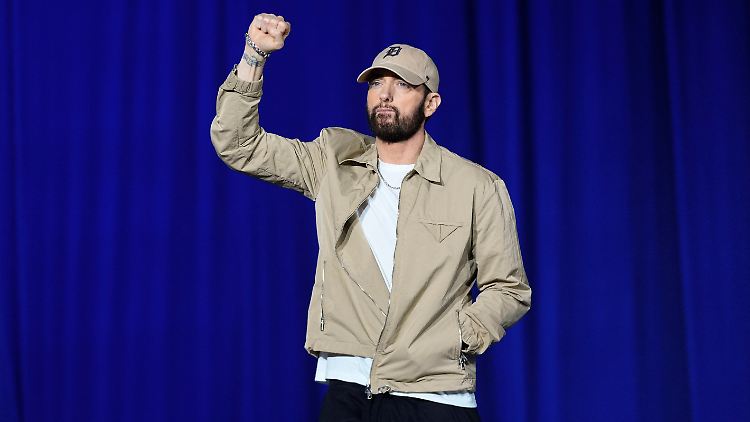 Kann über seinen zweiten Enkel jubeln: Eminem.