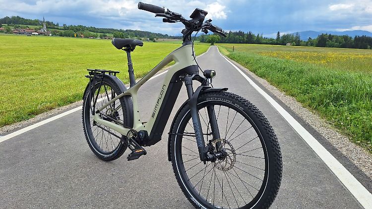 Leicht dank Karbon: Das Simplon-Pedelec ist schick, praktisch und komfortabel.