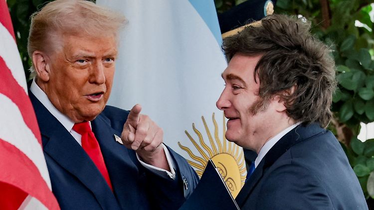 US-Präsident Donald Trump empfängt Argentiniens Staatschef Javier Milei im Weißen Haus.