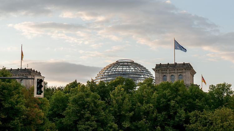 Wie im Dschungel: der Reichstag in Berlin.